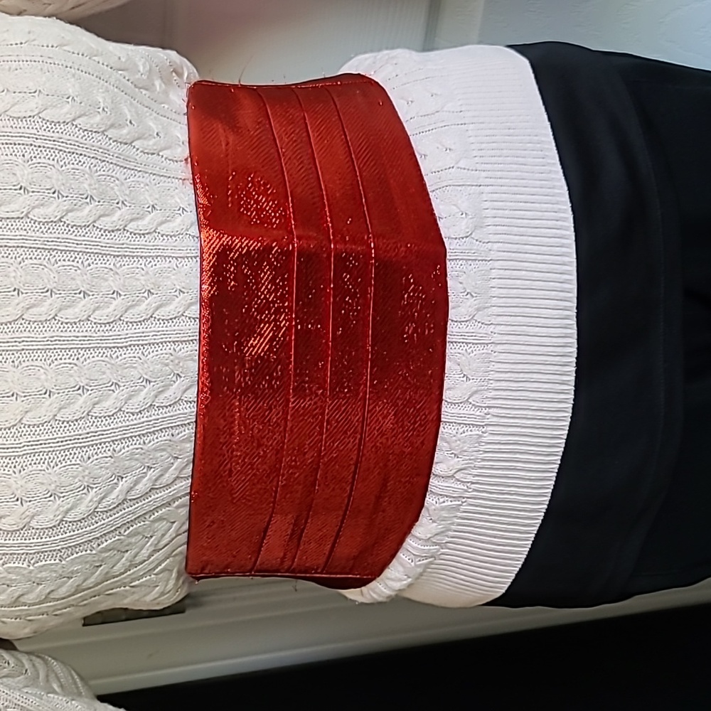 5 inch wide red waist band